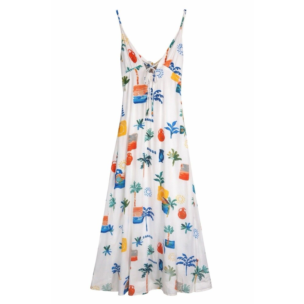 Paper Heart Tropical Coastal Resort Maxi Dress Small NWT - Picture 2 of 8
